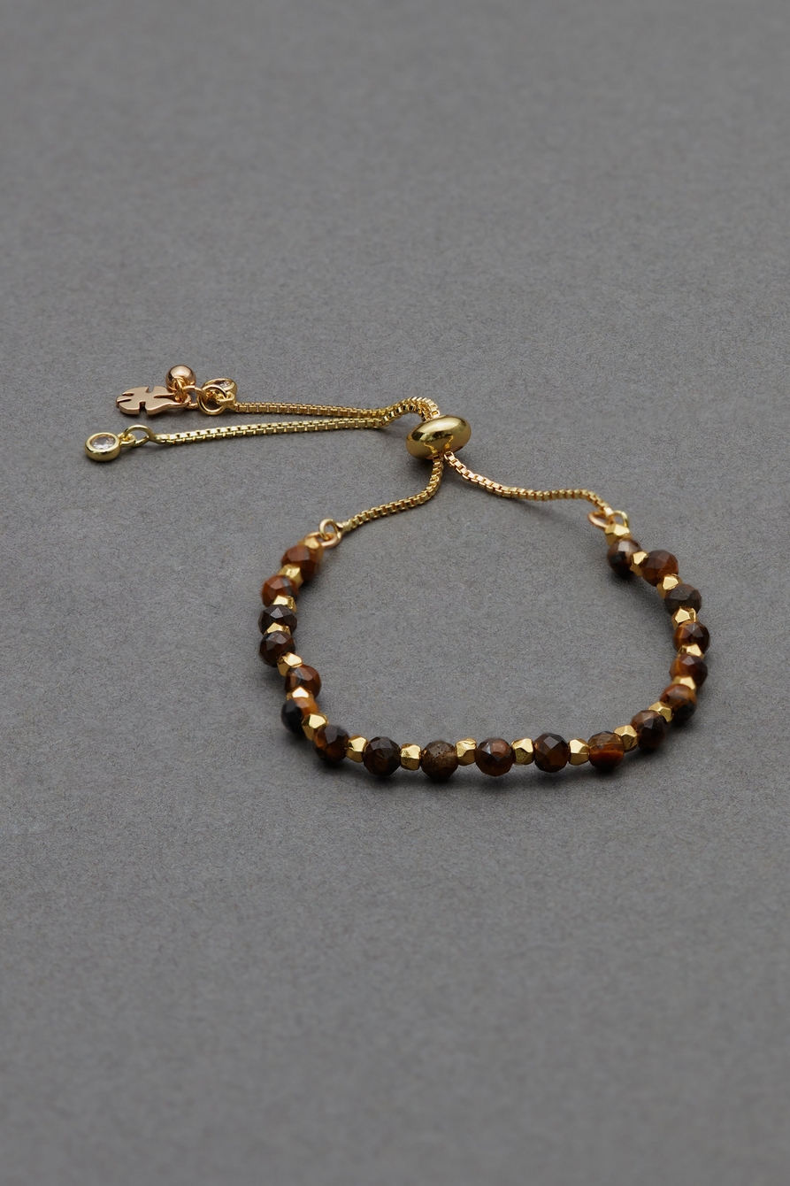 tigers eye beaded bracelet